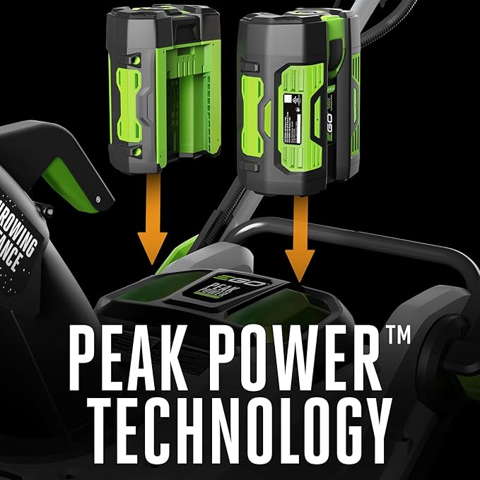 EGO Power+ 21" Electric Snow Blower, Cordless Auger-Propelled, Includes (2) 56 V 7.5Ah Batteries and Dual Port Charger - SNT2125AP