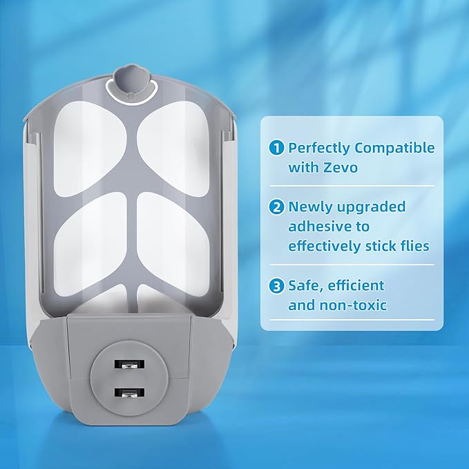 8 Pack Refill Cartridge Kit Compatible with Zevo, Replacement Cartridges Kit for Plug-in Light M364 (8 Refill Cartridges)