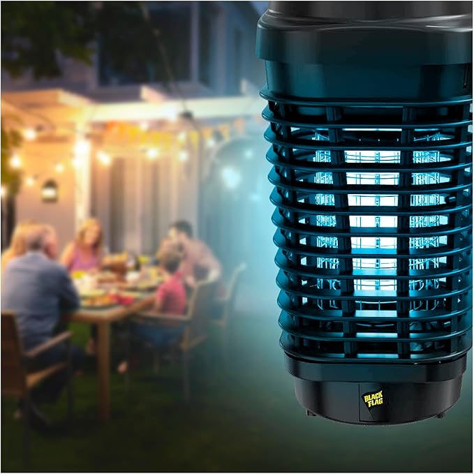 Black Flag BZ-15 Bug Mosquito Zapper Outdoor Zapper 4500 Volts UV White Light