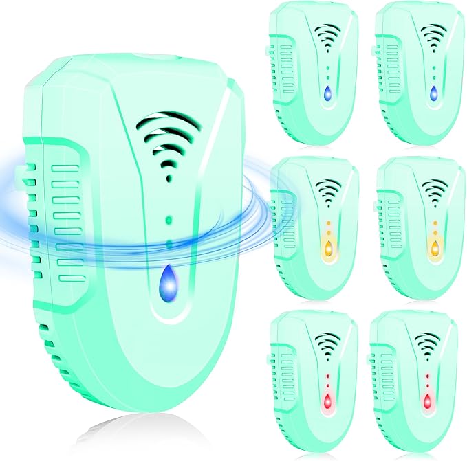 2025 Upgraded Ultrasonic Pest Repeller 7 Pack, Mouse Repellent Indoor Ultrasonic Plug in, Pest Control for Bugs Roaches Insects Mice Spiders Flies Cockroach Rodent Rat