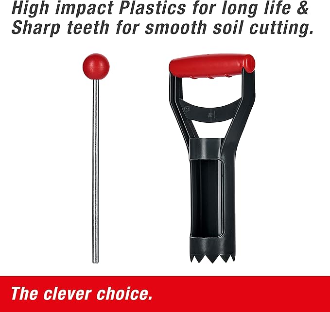 SWISSINNO Install Kit for Gopher & Mole Traps PRO SuperCat – 25cm Tunnel Probe & Serrated Cutter – Quick Setup Tool for 6cm Holes – Durable Swiss Design – 2-Piece Accessory Set