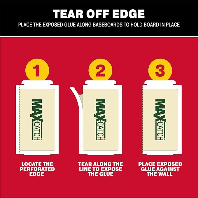 Catchmaster Max-Catch Mouse & Insect Glue Trap 36pk, Mouse Traps Indoor for Home, Sticky Pest Control Adhesive Tray for Catching Bugs, Rats & Rodents, Bulk Classic Glue Boards