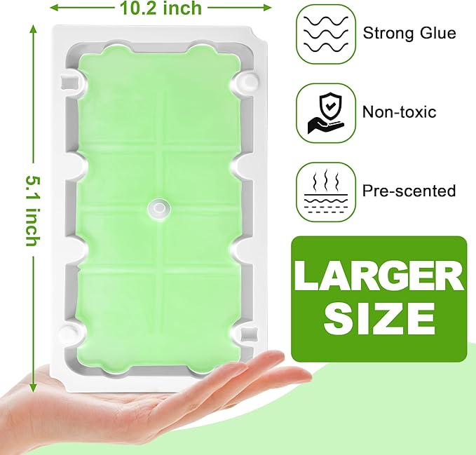 Qualirey 10 Pack Mouse Glue Trap, Super Sticky Traps for Mice and Rats, Pre-Scented, Non-Toxic Mouse Glue Boards, Rodent Sticky Pads Indoor for Home, Easy to Use, Pet Safe Pest Control