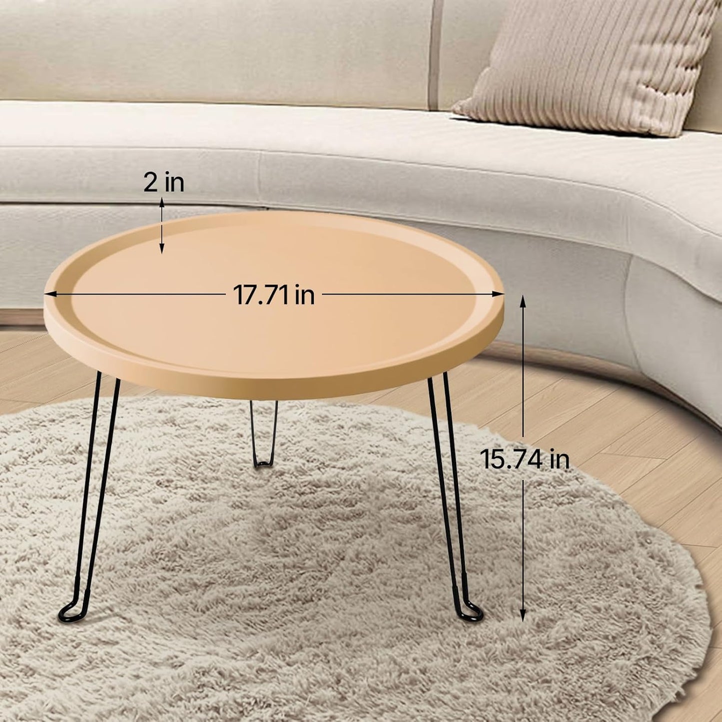 Home or Outdoor Multi-Functional Folding Portable Space-Saving Table (Brown)