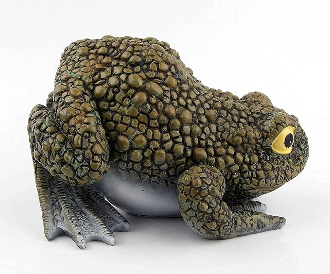 Resin Frog Toad Statues Garden Sculptures, Yard Art Decorations for Outdoor Gardens, Patios, Lawns, Floating Pond Figurine