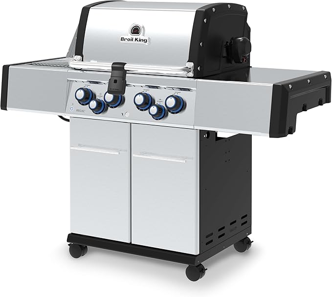 Broil King 956947 Regal S 490 Pro IR Natural Gas Grill, 5-Burner, Stainless Steel
