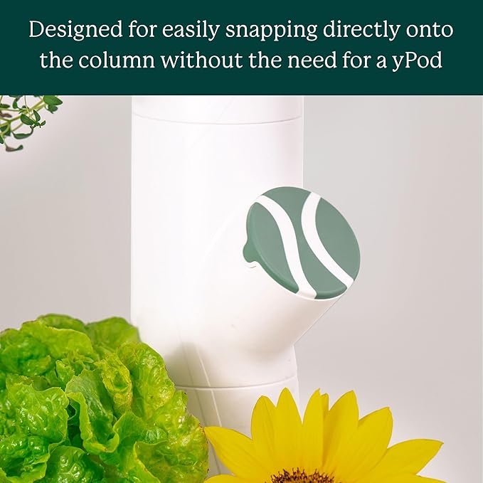 Gardyn Caps for Your Gardyn Hydroponics Growing System & Indoor Garden - Perfect Solution for a Cleaner & More Beautiful Garden - Must-Have for Growing Fewer Than 30 Plants at a Time - 10 Pack, White