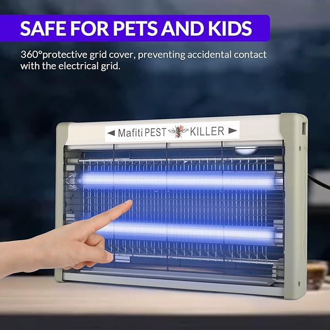 mafiti Electric Bug Zapper, Powerful 20w Fly Zapper Traps Indoor Electric Mosquito Zapper Fly Killer Gnats Fruit Trap for Home Restaurants Kitchen Garden 2Pack