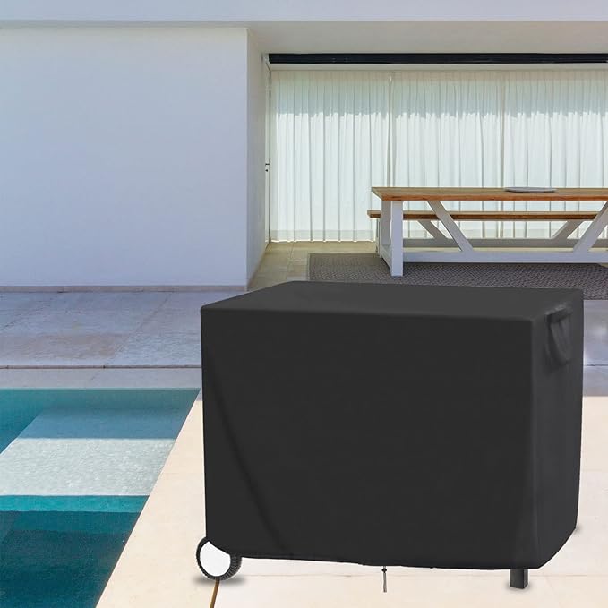 Outdoor Prep Table Cover for Royal Gourmet Movable Dining Cart Table 40"x24"x32", Outdoor Bar Cart Cover for 40 inch Worktable, Waterproof Patio Dining Cart Cover