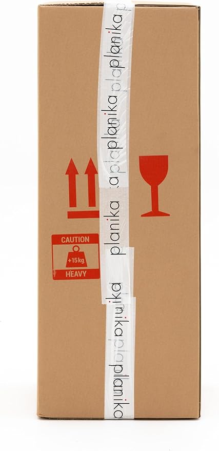 Planika BINO Outdoor Gas Fireplace - Black Fire Column with Glass Shield for Patio or Gardens (Outdoor Cover Incl)