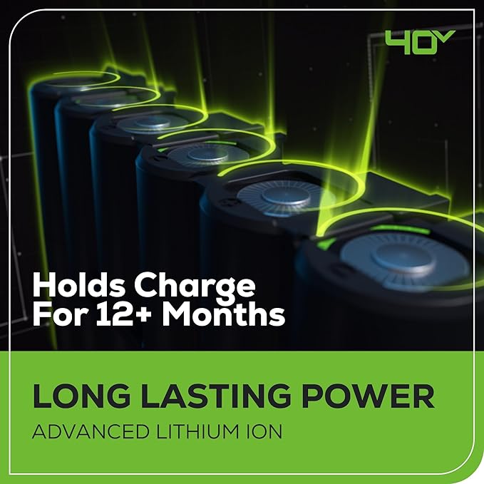 Greenworks 40V 16" Cordless Lawn Mower, Ultra-Light Push Mower with 4.0Ah Battery & Charger(75+ Tool Compatibility, 45Min Runtime)