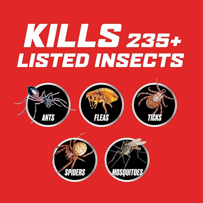 Ortho Outdoor Insect Killer Ready-to-Spray: For Yard, Garden & Landscapes, Works on Listed Ants, Spiders, Fleas & Ticks, 32 oz.