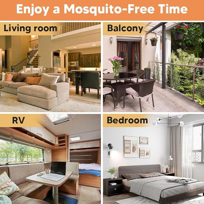 Mosquito Repellent Outdoor Patio, Indoor Mosquitoes Repellent Balls, Mosquito Away Repellant for Travel, Yard, Camping, Room -8P