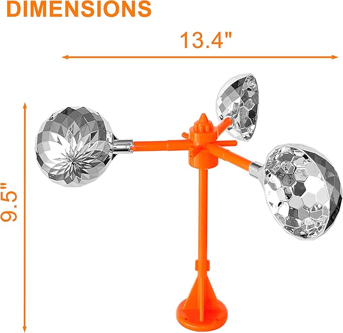 Birds Reflect Deterrent Visual Bird Scarer Deterrent Devices Outdoor Bird Control for Seagull Pigeon Harmless Device to Keep Birds Away from Your Farm Boat (Dark Orange)