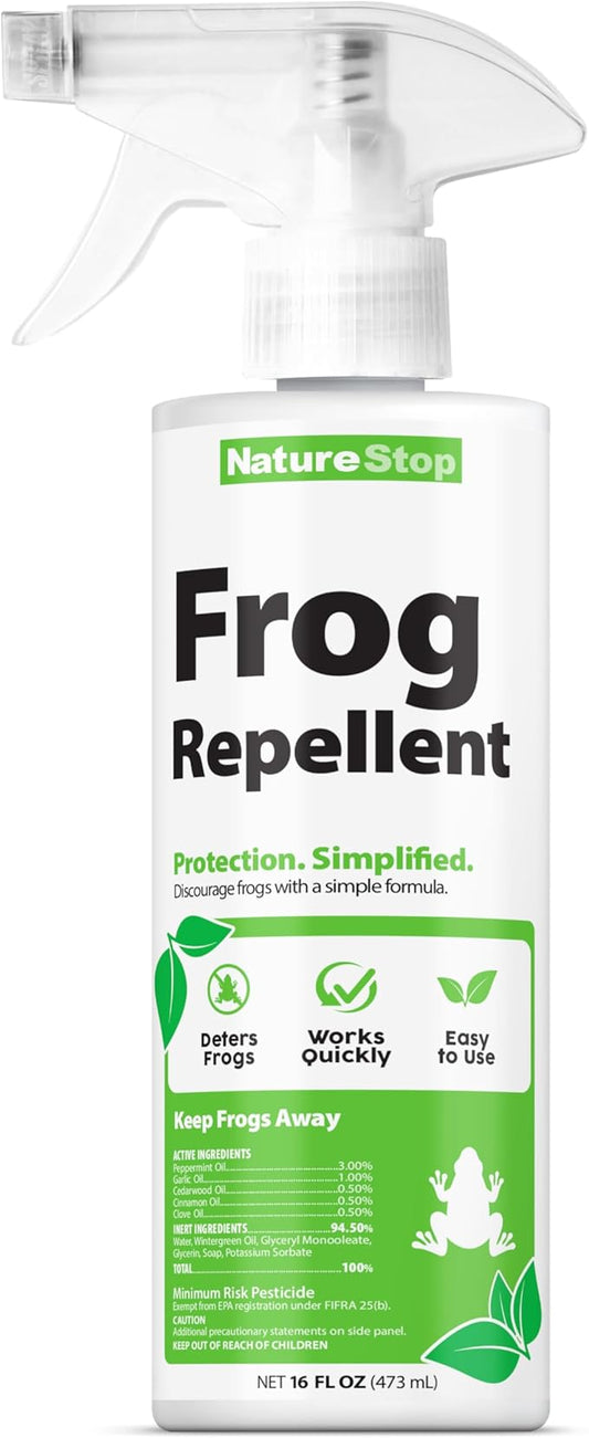 Frog Repellent Spray, Deterrent for Frogs & Toads in Outdoor Areas, 16 oz (475mL)