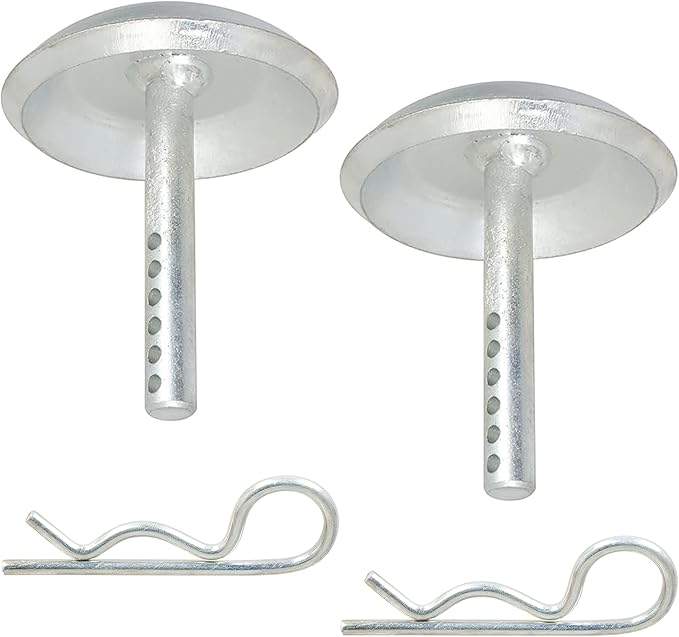 2 Pack 2208864 2205071 Snow Plow Skid Shoes fits Polaris RZR 900 K-Plow ATV UTV Hardened Steel Snow Plow Non-Slip Base with Quick-Release Cotter Pins