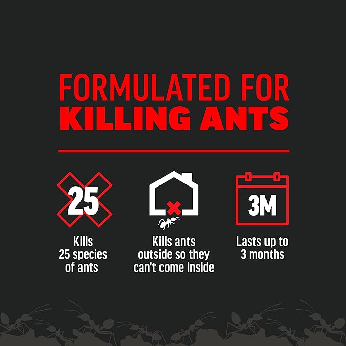 Amdro 100550427 Ant Killer for Outdoor Home Perimeter 24 oz, Black Label