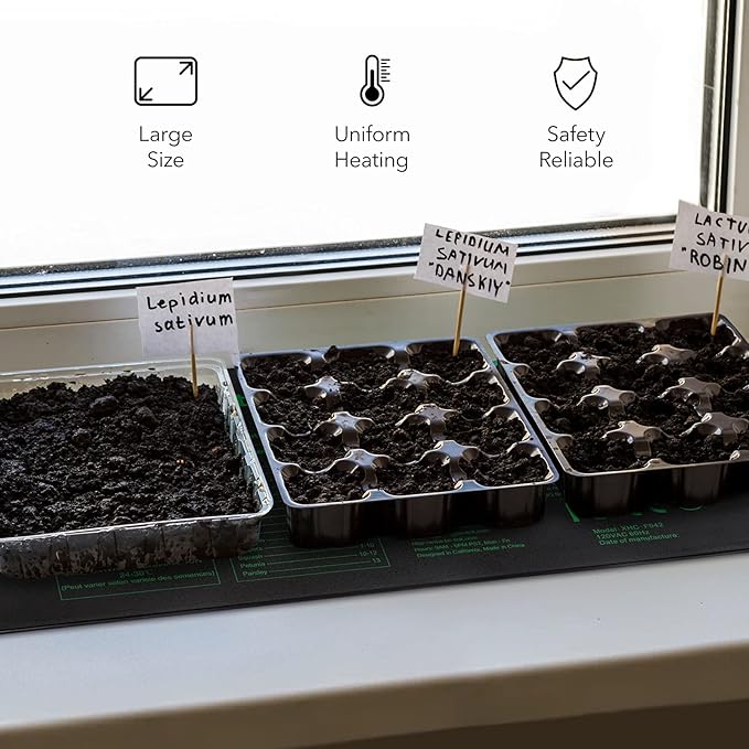 BN-LINK Seedling Heat Mat Warm Hydroponic Heating Pad Waterproof 48" x 20.75" for Seed Starting Greenhouse and Germination