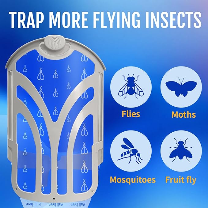 10 Pack Flying Insect Trap Starter Kit, ZEBO Flying Insect Trap Refill, Cartridge Kit Compatible with ZIVO M364 and Max Trap, NO Device - ZVEO Replacement Kit (10 Cartridges)