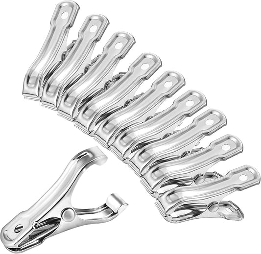 40 Pack Garden Clips, Greenhouse Clips for Netting, Garden Clamps Made of Stainless Steel, Have a Strong Grip to Secure the Plant Covers or Shade Cloth on Greenhouse Hoops or Frame