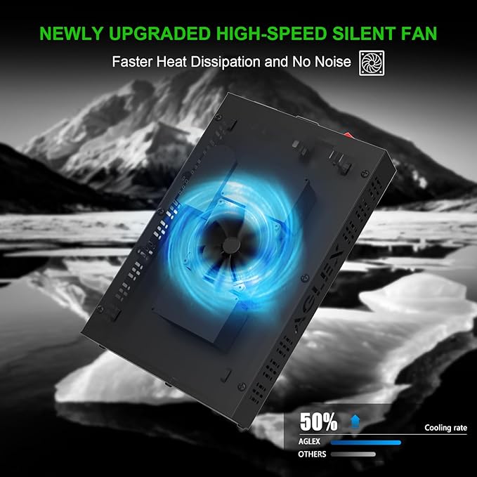 AGLEX E600 LED Grow Light, Full Spectrum Grow Light with UV IR Diode, Grow Lights for Indoor Plants with Daisy Chain & Built-in Silent Fan, Plant Growing Lamps for 2x2 FT Coverage