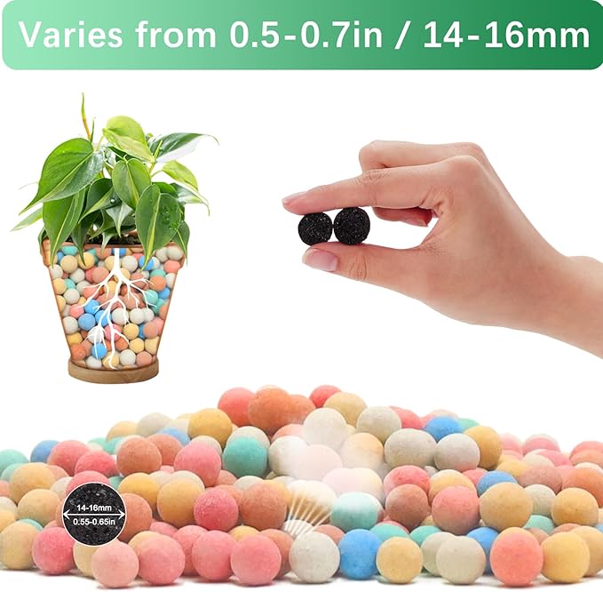 10LB Leca Clay Pebbles, 9-12mm Lightweight Expanded Clay Aggregate for Hydroponic Growing, Premium Grow Media for Orchids, Aquaponics Plants and Horticultural Drainage, Natural