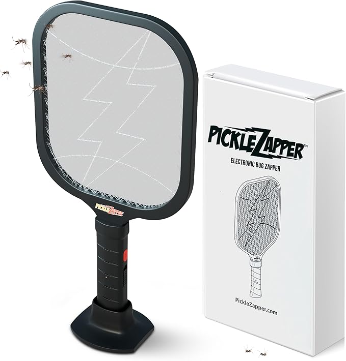 Electric Fly Swatter Racket, Mosquito Zapper Racket, Fly Zapper for Indoor and Outdoor, Flying Bug Zapper Racket, Gnat Zapper, Portable Bug Zapper Indoor Racket (Battery Powered)