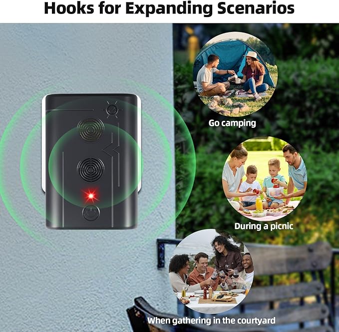 2025 Upgraded Ultrasonic Bat Repellent Devices for Attic Porch House, Adjustable Plug in Bat Exclusion Device for Indoor Use, Friendly to Human and Pet(2Pack)