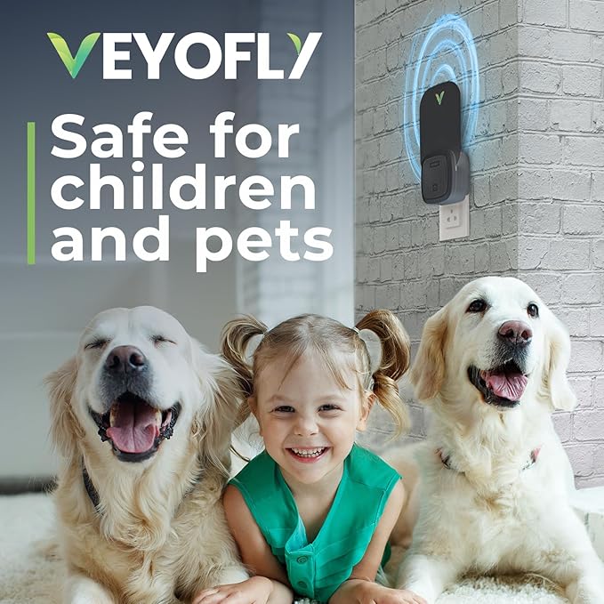 VEYOFLY Fly Trap Indoor, Fruit Fly Traps for Indoors, (2 Device + 6 Refills) Gnat Traps for House Indoor, Fly Catcher Indoor, Plug in Light Flying Insect Trap, Bug Light Killer, Fly Trap