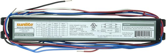 Sunlite 40155-SU SB232MV 2 Lamp F32 T8 Linear Fluorescent Ballast, Multi volt