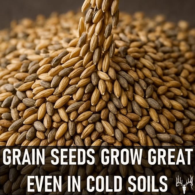 Last Resort Blend, 12LB EcoPack, Winter Food Plot Seed for Deer, Cereal Grain Rye, Wheat, Barley, Triticale & Oat Seeds Grow Whitetail & Turkey Attractants & Cold Hardy Hunting Food Plots