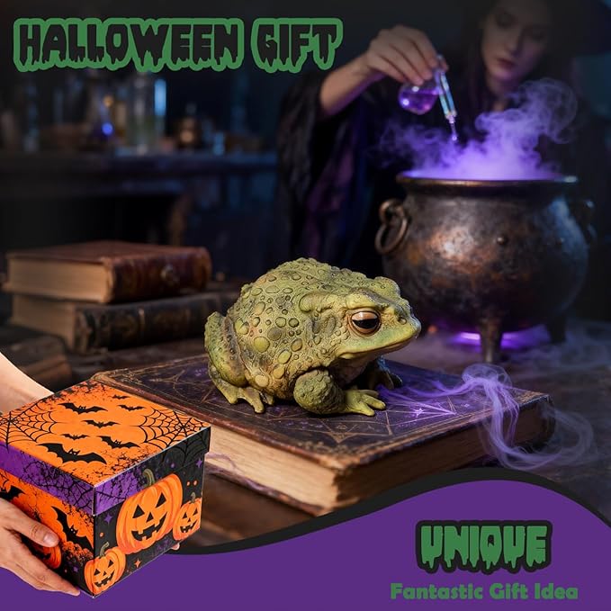 Sunthus Frog Toad Sculptures Garden Statues Yard Art Resin Decorations Outdoor Garden Decor