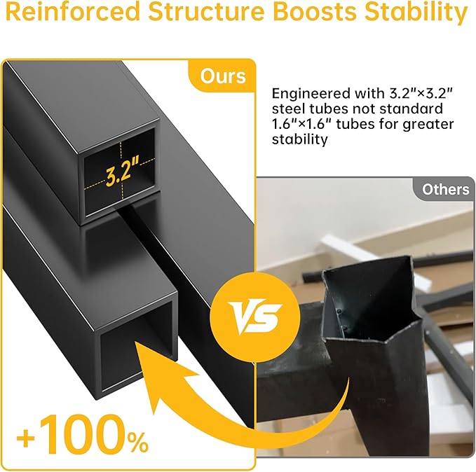 Heavy Duty Carport, 12x16ft Carport with Arch-Roof Polycarbonate Panel, Garage Car Shelter Outdoor Storage Shed for Cars, Boats and Trucks,Gray