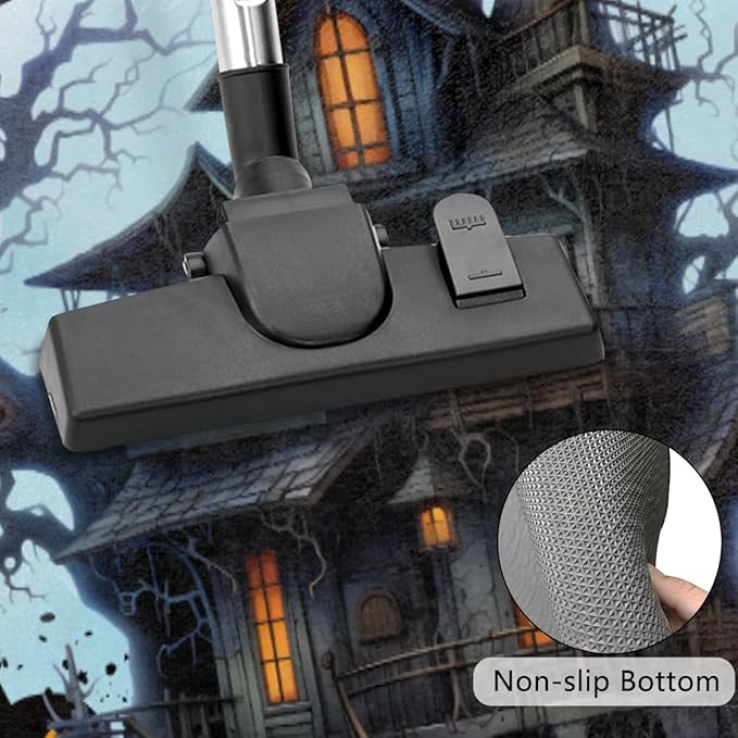 Halloween Half Round Door Mat, Halloween Bat Castle Moon Semicircle Door Mats, Non Slip Area Rug Soft Doormat for Indoor Entrance Wear Resistant Welcome Mat for Garage Patio Home Decor 24 x 36 In