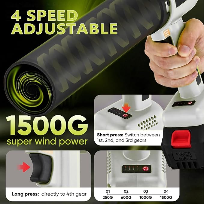 Mini Handheld Leaf Blower Cordless with 2×4.0Ah Battery and Charger,600,000 RPM,Extended Nozzle, Lightweight Small Turbo Jet Blower for Patio,Lawn,Yard,Snow Leaves and Dust Car Dryer 002