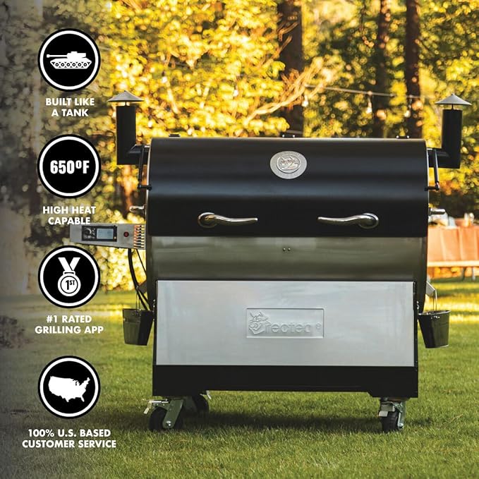 recteq RT-2500 BFG Wood Pellet Smoker Grill + 240 lb of Pellets | Wi-Fi-Enabled, Electric Pellet Grill | 2500 Square Inches of Cook Space