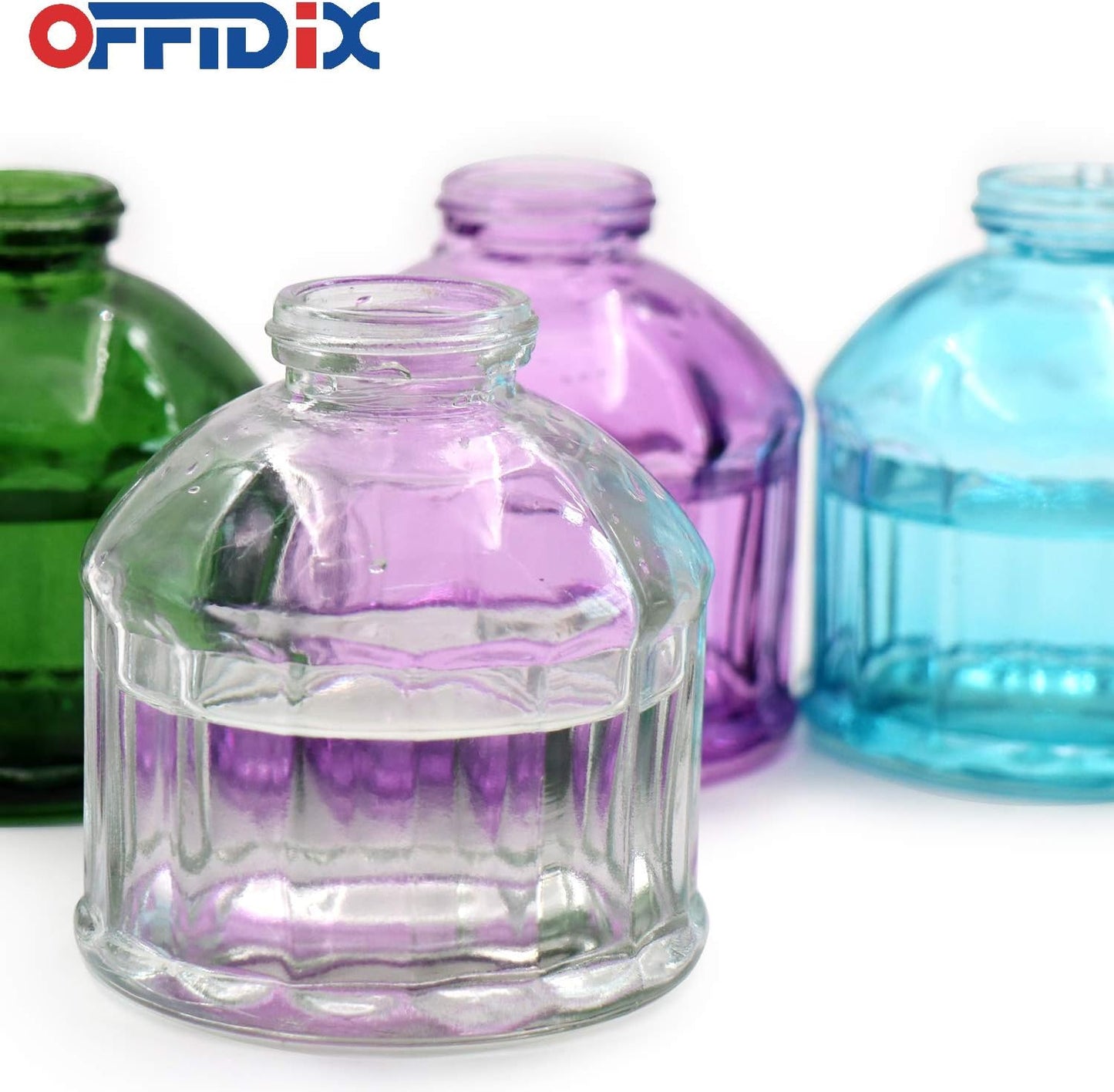 OFFIDIX Transparent Glass Watering Spray Bottle,Plant Mister with Plastic Bronze Plastic Top Pump, Glass Small Watering Can for Indoor Potted Plant, Outdoor Indoor Garden, Plants, Cleaning Solutions