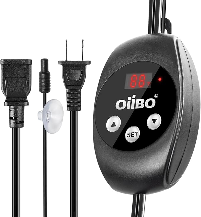 Oiibo Reptile Dimming Thermostat Heat Lamp Temperature Controller, Light Bulb Thermostat with Memory Function, Thermostat for Seed Germination & Heaters