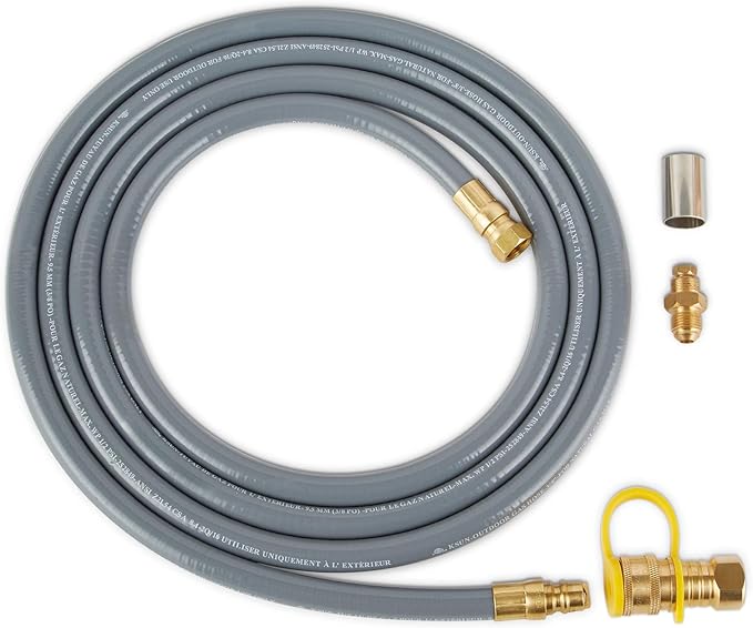 Real Flame Riverside Propane or Natural Gas Fire Pit - Stainless Steel Burners, Natural Gas Conversion Kit Included - 50,000 BTUs of Heat, Battery Operated - Push Button Ignition