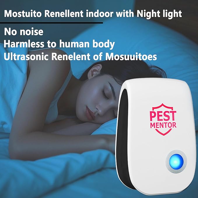 Pest Control Repeller 10 Packs Ultrasonic Mouse Rodent Rat Spider Roach Repellent Indoor Ultrasonic Pest Insect Bug Repeller, Pest Control Device for Home Mice Repellent Indoor, Insect Repellent