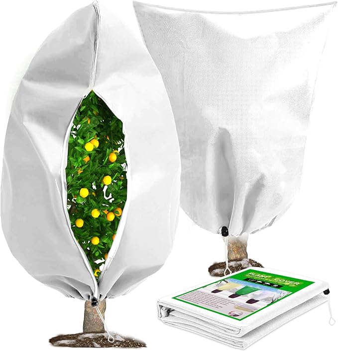 DQS Plant Covers Freeze Protection, 74.8" x90.5" Winter Frost Protection Blankets Frost Cloth,Suitable for Outdoor Winter Frost, Cold Weather, shrubs, Trees, Jackets, and coverings
