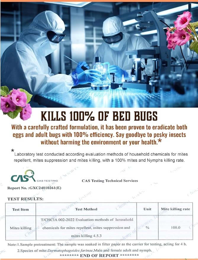 All Natural Bed Bug Spray -Non-Toxic Bed Bug Killer - 2 Bottle Pack 16 oz + 1 oz Concentrate - Fast-Acting Bed Bug Killer | Kills Fleas and Mites