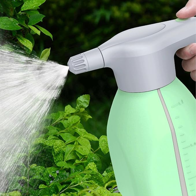 1.5L/2L Rechargeable Electric Spray Bottle | Automatic Indoor Plant Sprayer | Continuous 3-Hour Runtime | Perfect for Gardening & Home Use(White,2L)