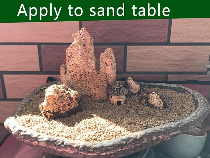 Gardening Akadama Soil - Cactus, Bonsai, Succulent Soil Additives Landscaping Vase Fillings (1/4 inch, 10 QT)