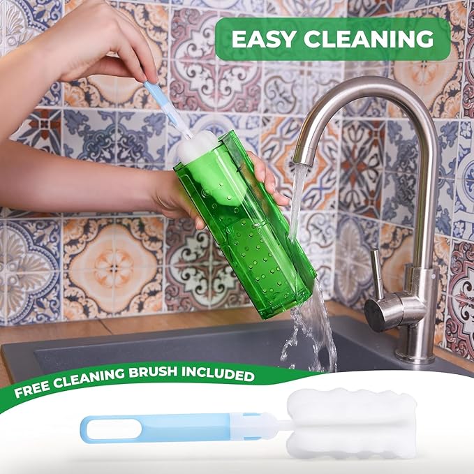 Humane Mouse Trap Pack of 2 - No Kill - Live Mouse Traps Indoor for Home Use - Reusable Rodent Traps for House Indoor, Safe & Effective Rat Trap Outdoor - Humane Mice Control with Cleaning Brush