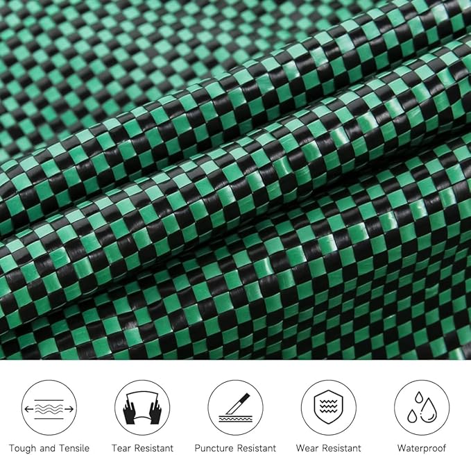 2 Pack 132 Gallon Reusable Yard Waste Bags, Collapsible Heavy Duty Leaf Bags, Lawn and Leaf Garden Bags with 4 Handles, Camping Yard Recycling Bin for Debris Leaves Grass Clippings