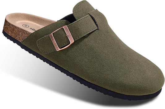 BULLIANT Comfort Clogs Slippers Sandals Nurse Work Shoes Unisex for Men Women with Cushioned Cork-Footbed