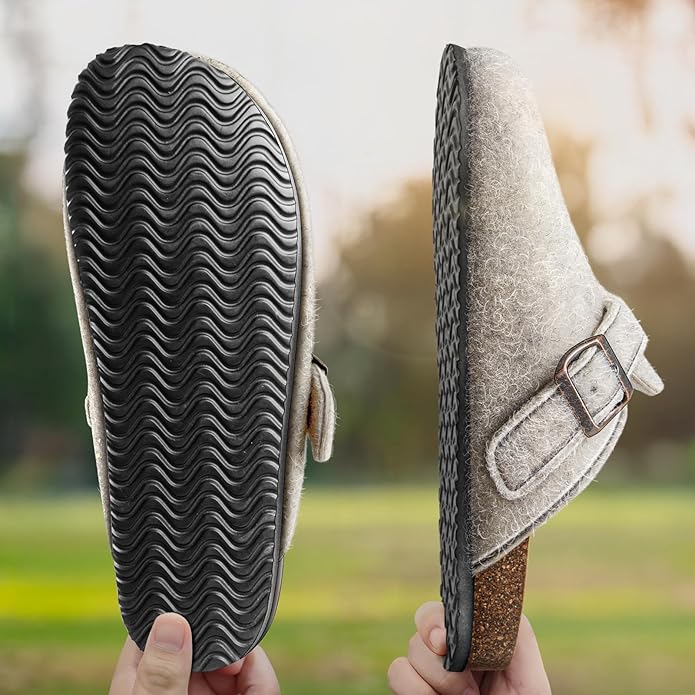 BULLIANT Comfort Clogs Slippers Sandals Nurse Work Shoes Unisex for Men Women with Cushioned Cork-Footbed