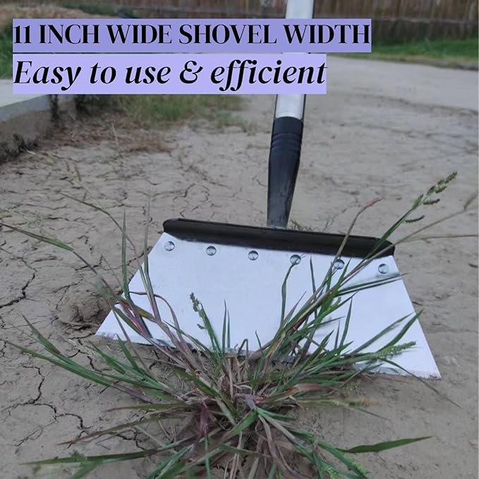 Multifunctional Garden Shovel – 54" Heavy Duty Stainless Steel Cleaning Tool with Adjustable Handle for Weeding, Lawn Edging, Snow/Ice Removal & Digging, Durable Outdoor Spade & Scraper