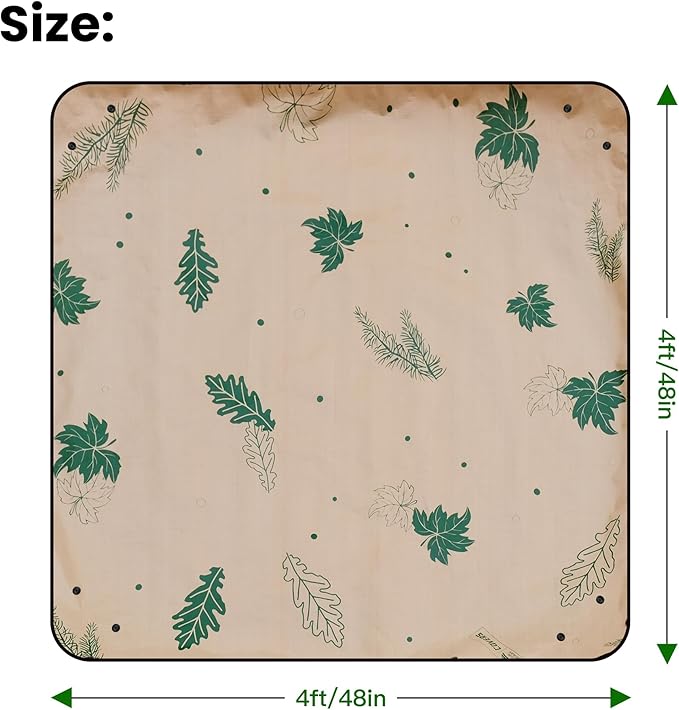 2PCS 4x4FT Large Repotting Mat for Indoor Plants, Heavy Duty Thickened Gardening Mat, Waterproof Plant Transplanting Potting Tray Foldable